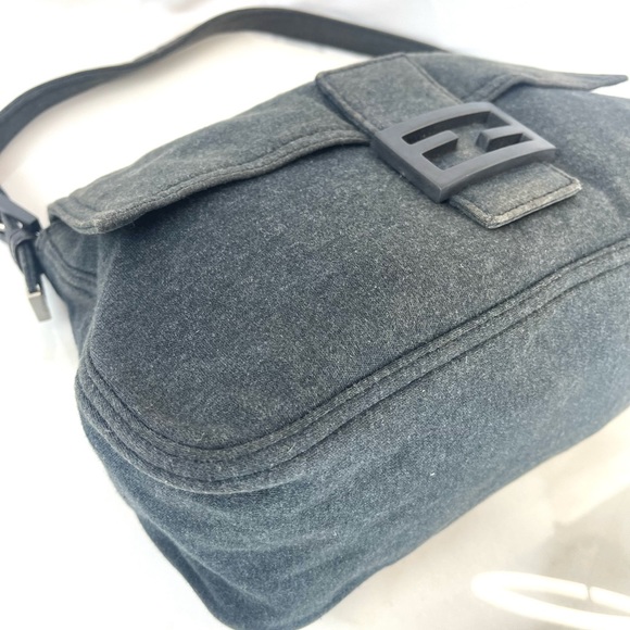 FENDI Jersey Mama Baguette Charcoal Grey - Picture 4 of 10